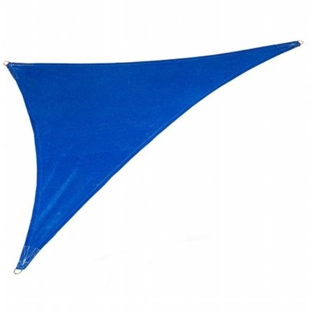 GALE PACIFIC USA INC Gale Pacific USA 473983 Coolaroo Coolhaven SHADE SAIL RT TRI 15'x12'x9'  Sapphire with Fixing Kit 473983